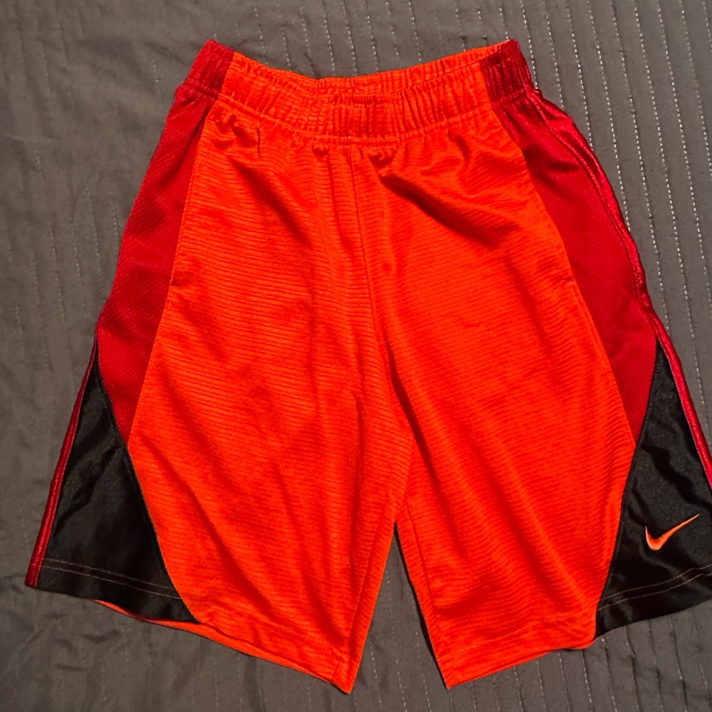 Nike Boy’s Vibrant Red and Black Sports Shorts